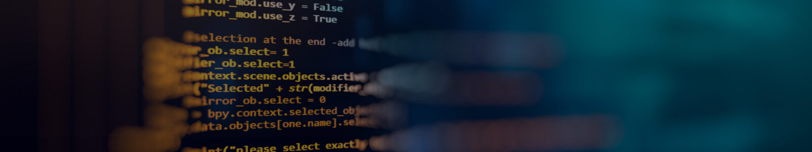 Code depiction on computer