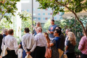 The City of Phoenix's Community and Economic Development Department led a walking tour of the northern portion of PHX Core for our Ambassadors, stopping at 11 innovative hubs in Downtown Phoenix.