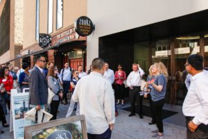 The City of Phoenix's Community and Economic Development Department led a walking tour of the northern portion of PHX Core for our Ambassadors, stopping at 11 innovative hubs in Downtown Phoenix.