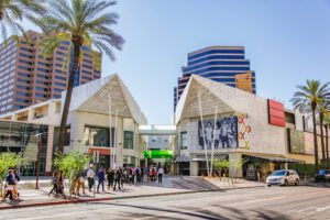 The City of Phoenix's Community and Economic Development Department led a walking tour of the northern portion of PHX Core for our Ambassadors, stopping at 11 innovative hubs in Downtown Phoenix.