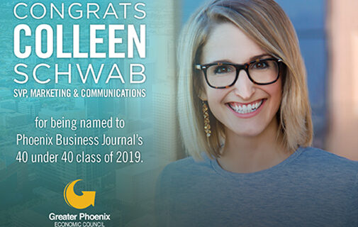 Learn more about Colleen Schwab, our senior vp of marketing and communications, and a honoree of Phoenix Business Journal's 2019 Class of 40 Under 40.