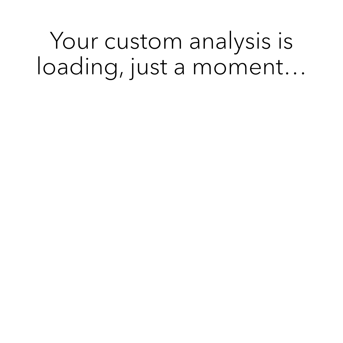 Your custom analysis is loading
