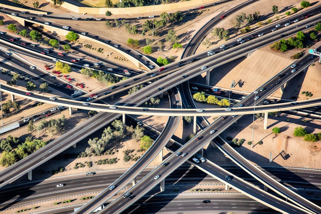 The greater Phoenix region’s highways are well-planned and provide easy access