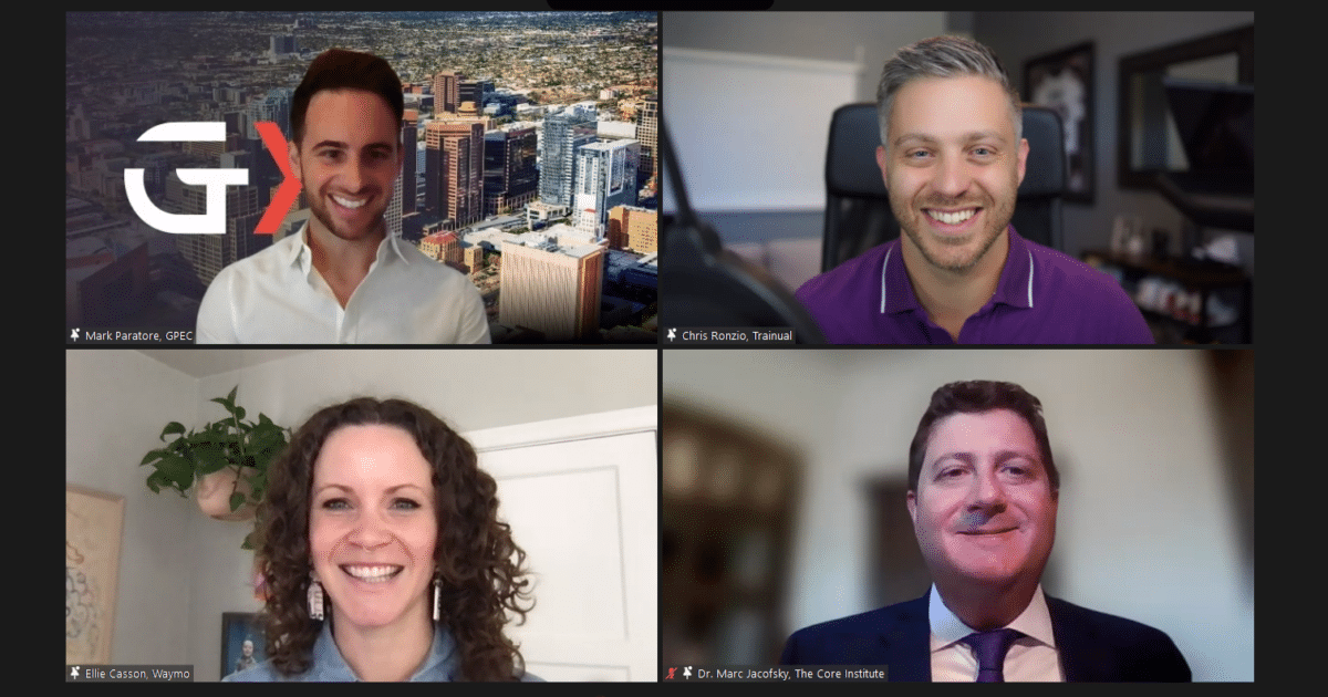 Four people speak about Arizona's innovative startup ecosystem on a Zoom panel