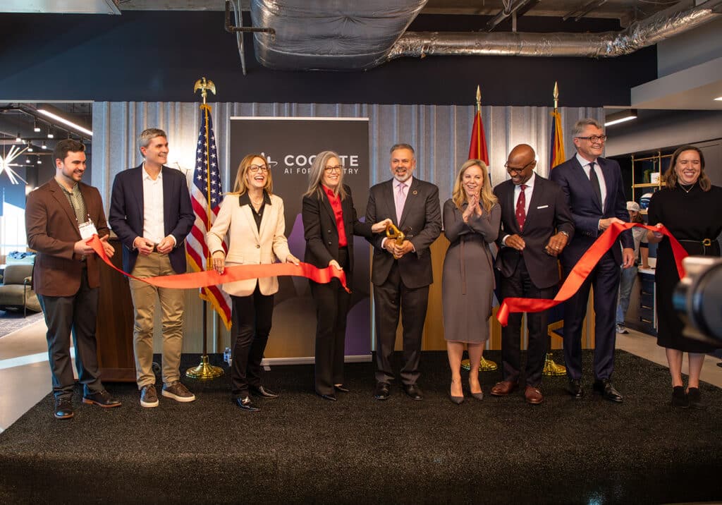 Ribbon-cutting at Cognite headquarters in Tempe.