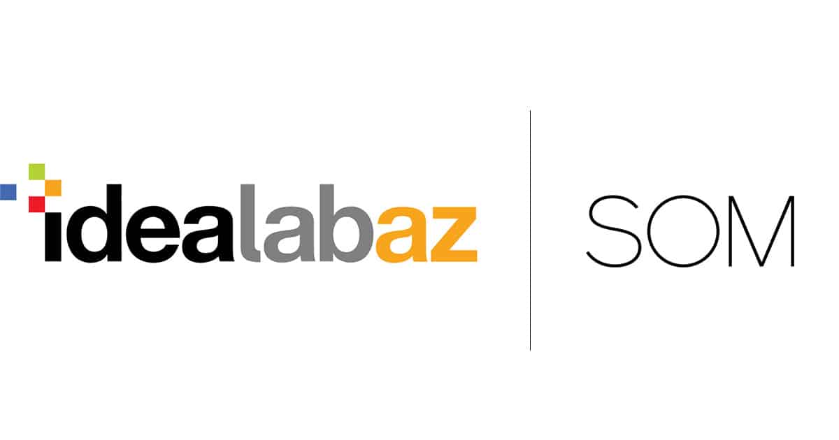 idealabaz and SOM logos separated by a thin black line.