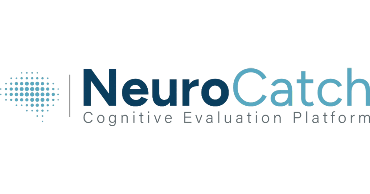 NeuroCatch logo written with different shades of blue font.