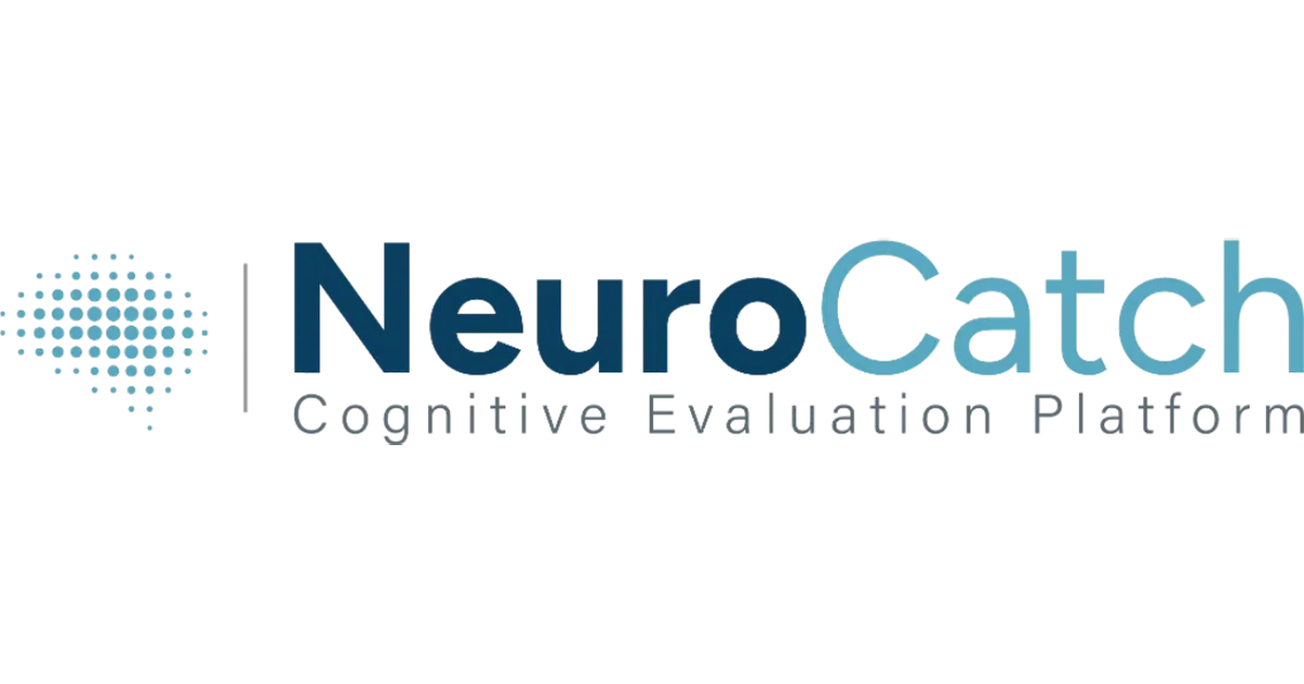 NeuroCatch logo written with different shades of blue font.