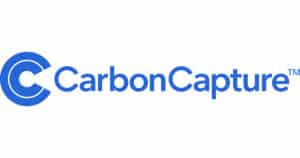 The CarbonCapture logo with blue text on a white background