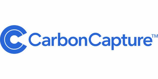 The CarbonCapture logo with blue text on a white background